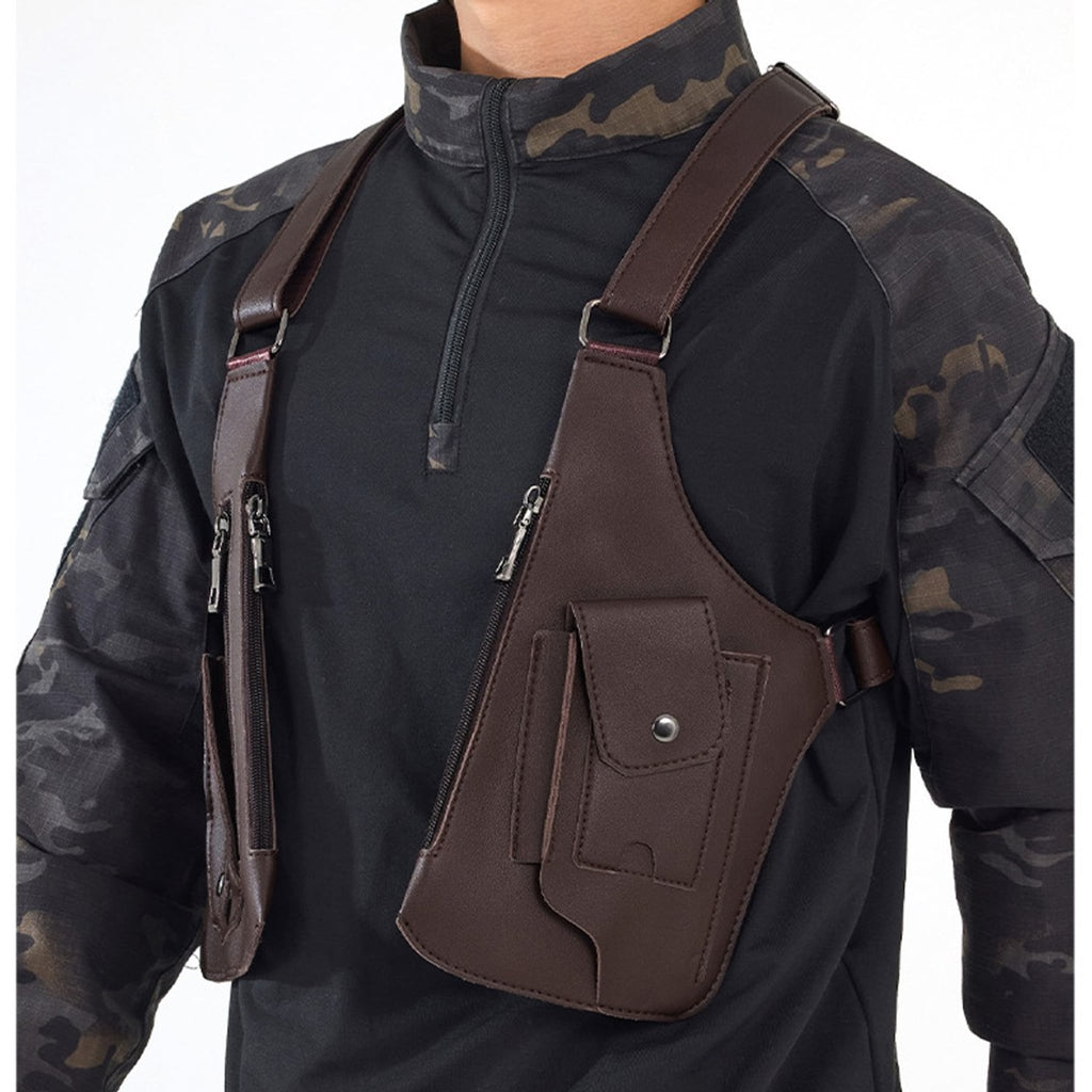 Brackenfield Men's Tactical Vest Crossbody Bag
