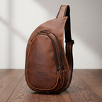 Brackenfield Men's Leather Rounded Crossbody Bag