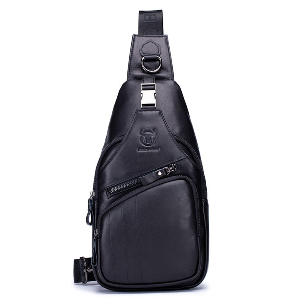 Vintage Bull Triangular Crossbody Bag for Men