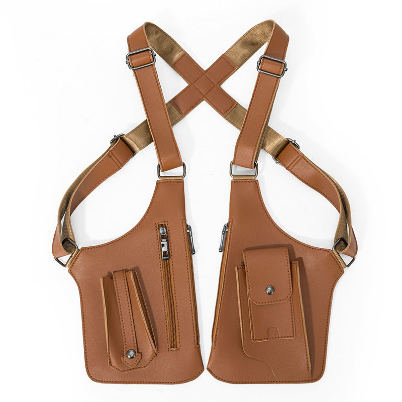 Brackenfield Men's Tactical Vest Crossbody Bag
