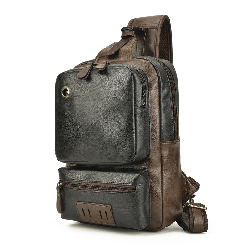 Brackenfield Men's Explorer Chest Crossbody Backpack