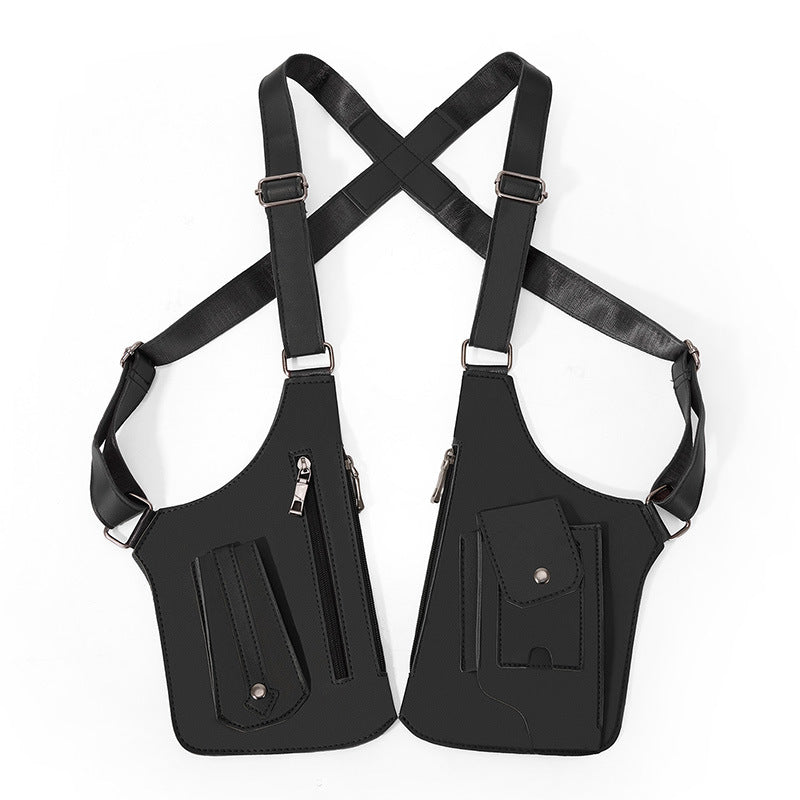 Brackenfield Men's Tactical Vest Crossbody Bag