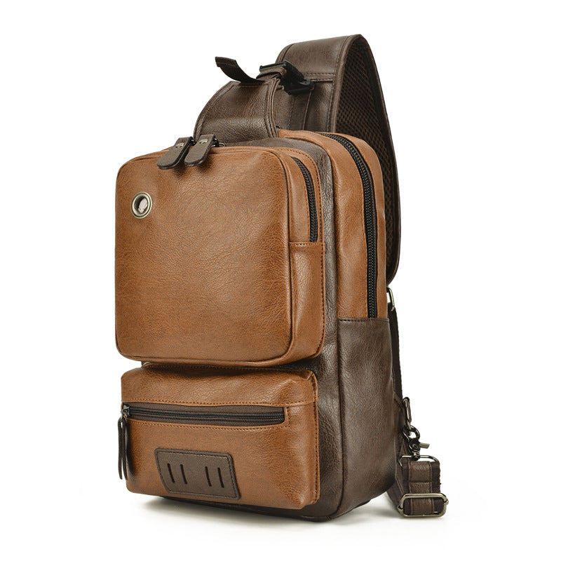 Brackenfield Men's Explorer Chest Crossbody Backpack