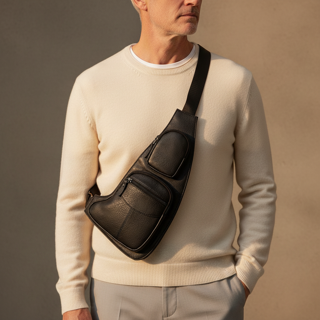 Brackenfield Anti-Theft Men's Crossbody Sling Bag
