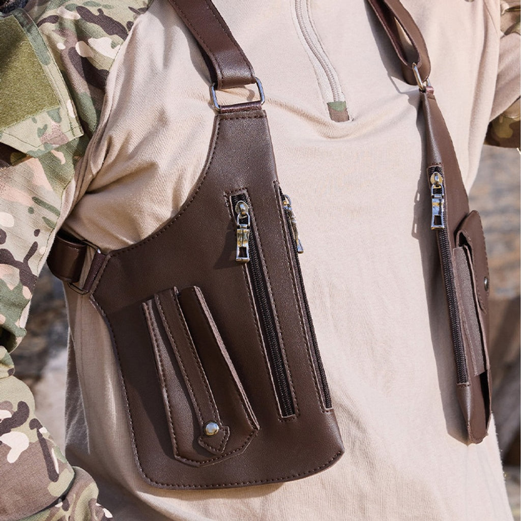 Brackenfield Men's Tactical Vest Crossbody Bag
